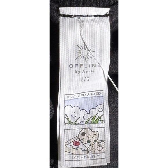 OFFLINE By Aerie Women’s Size Large Cloud Fleece Bubble Skort Black - Picture 9 of 11